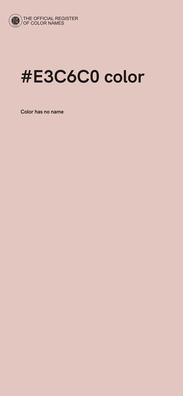 #E3C6C0 color image
