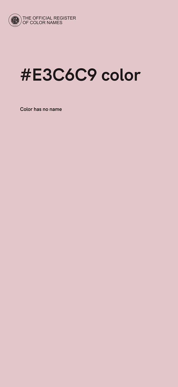 #E3C6C9 color image