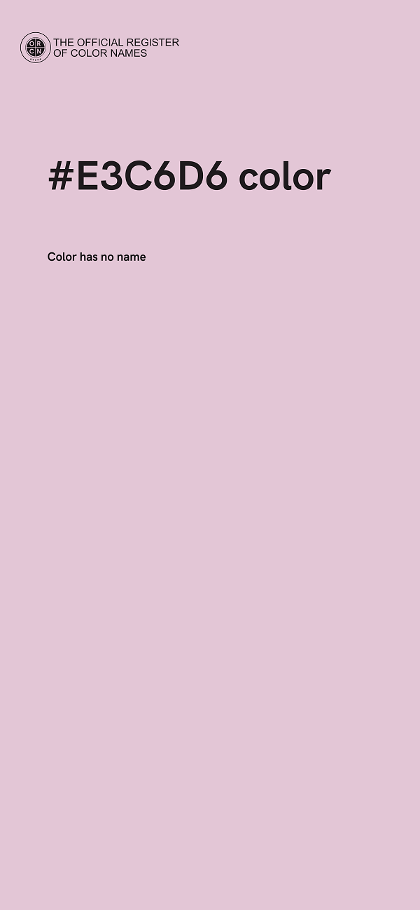#E3C6D6 color image