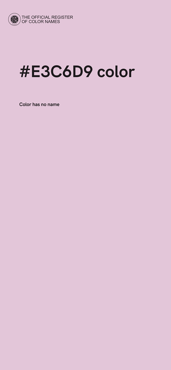#E3C6D9 color image