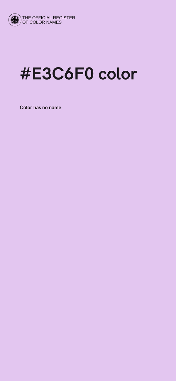 #E3C6F0 color image