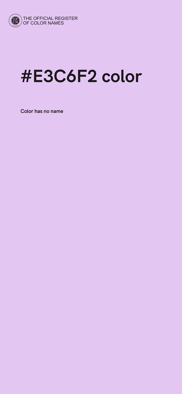 #E3C6F2 color image