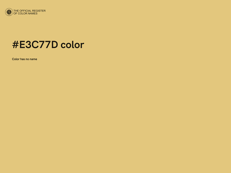 #E3C77D color image