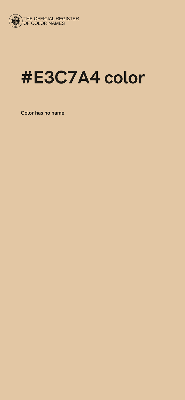 #E3C7A4 color image