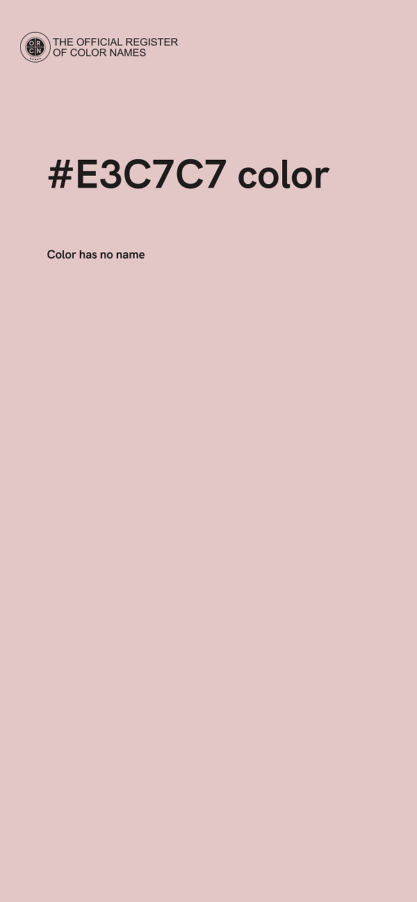 #E3C7C7 color image