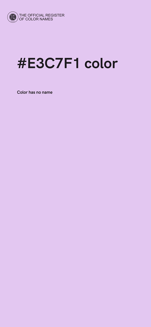 #E3C7F1 color image