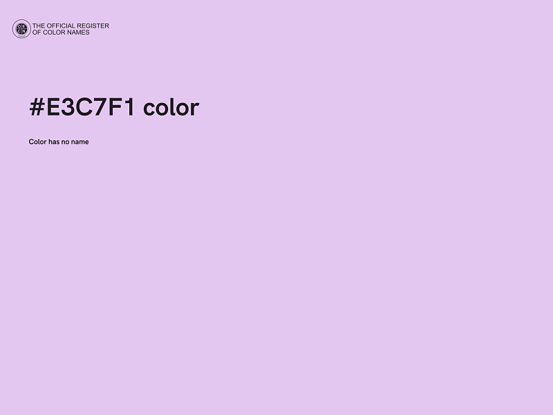 #E3C7F1 color image