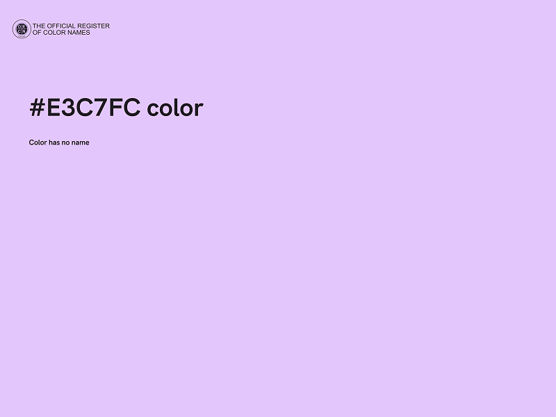 #E3C7FC color image