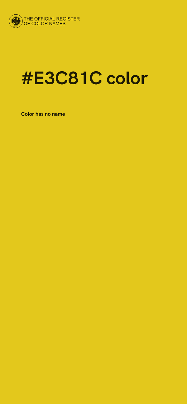 #E3C81C color image