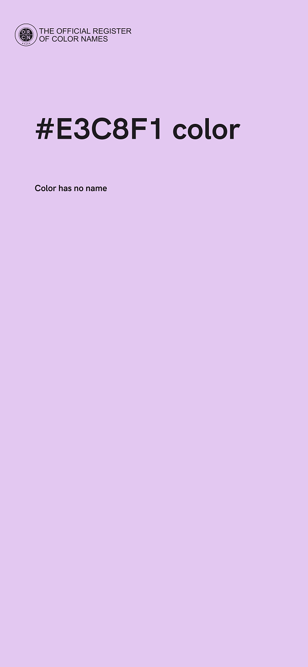 #E3C8F1 color image