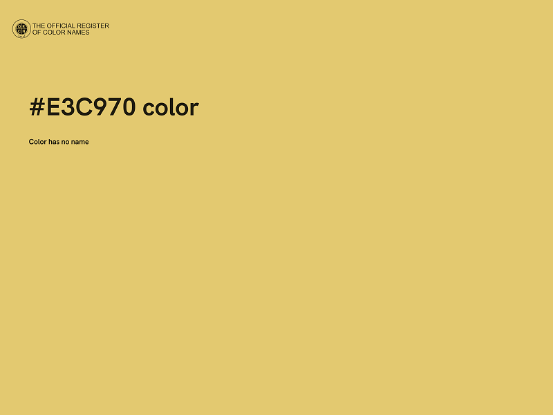 #E3C970 color image