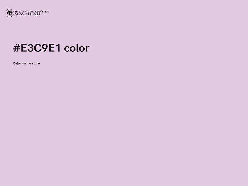 #E3C9E1 color image