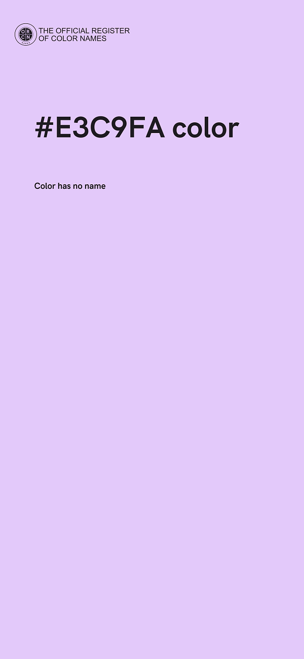 #E3C9FA color image