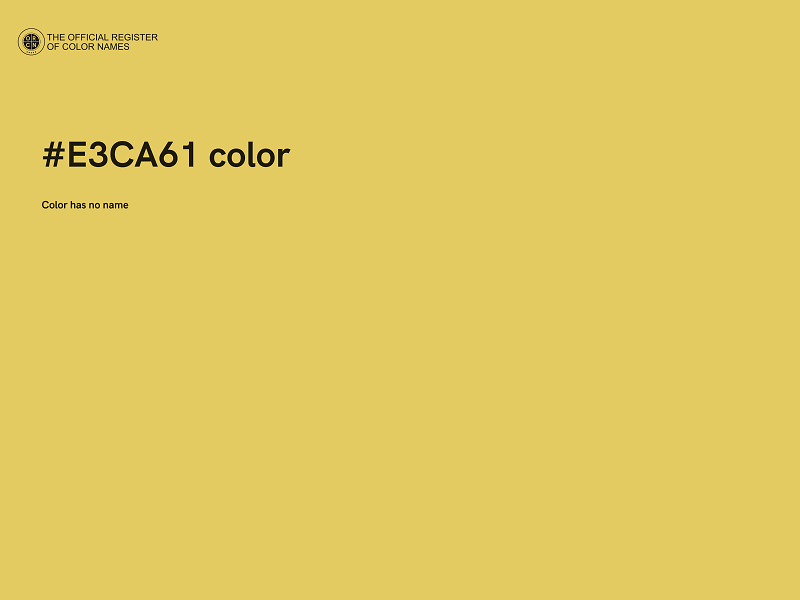 #E3CA61 color image