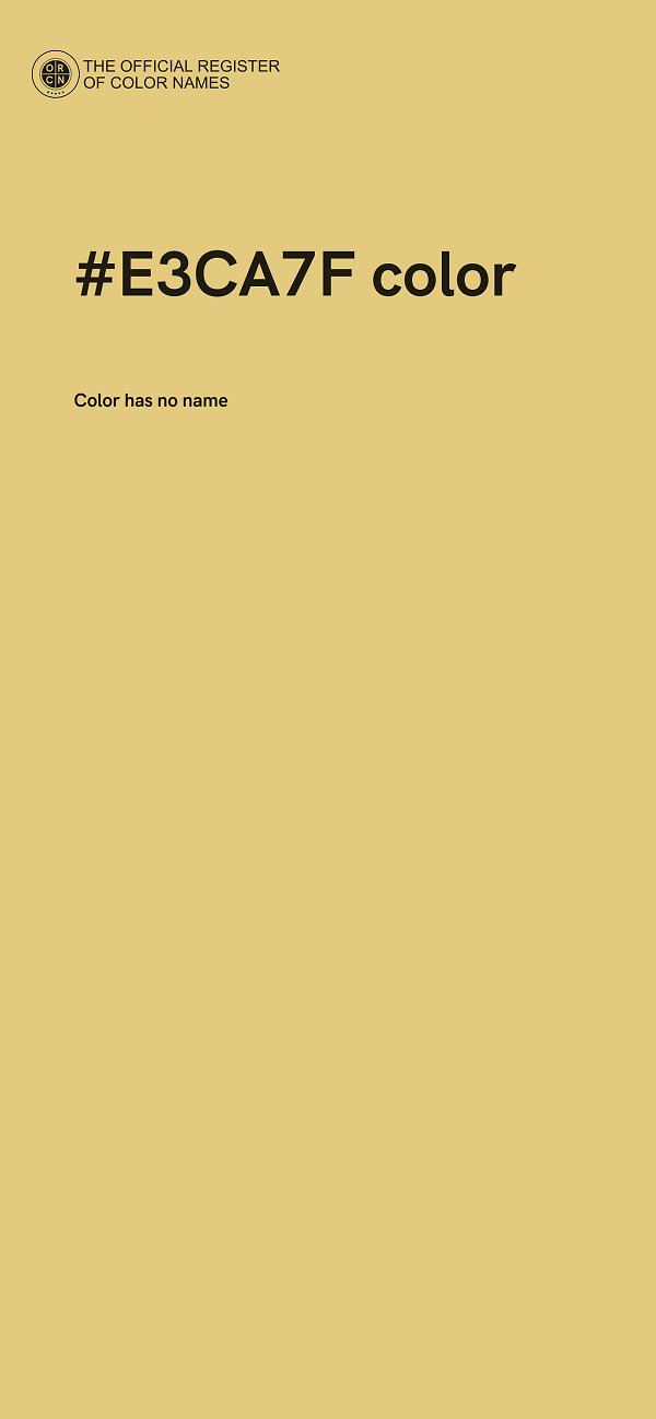 #E3CA7F color image