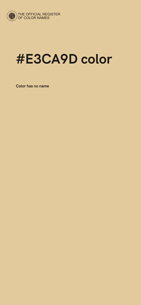 #E3CA9D color image