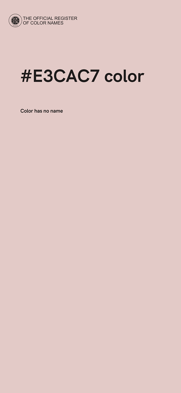 #E3CAC7 color image