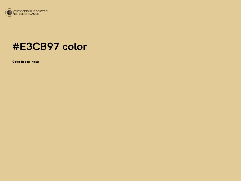 #E3CB97 color image