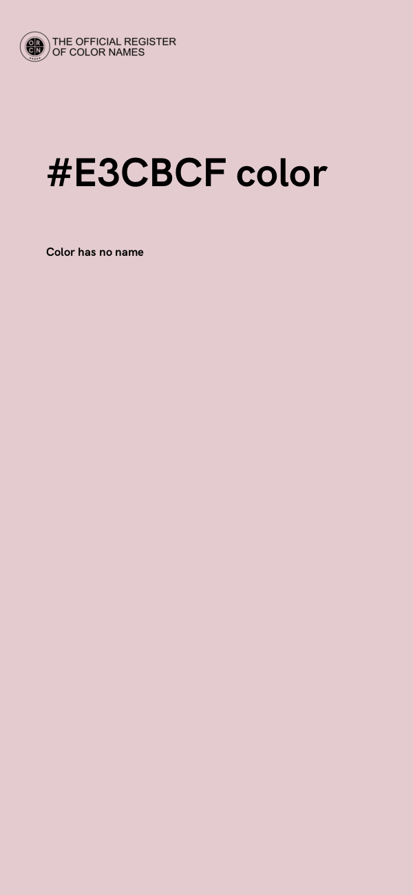 #E3CBCF color image