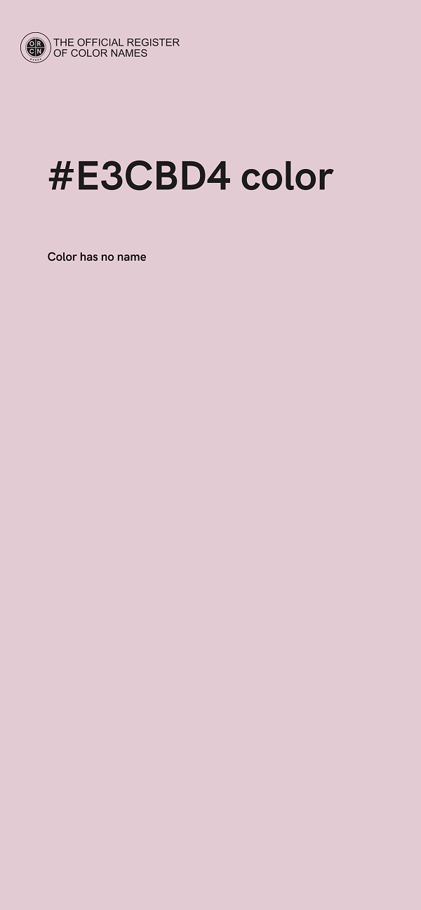 #E3CBD4 color image