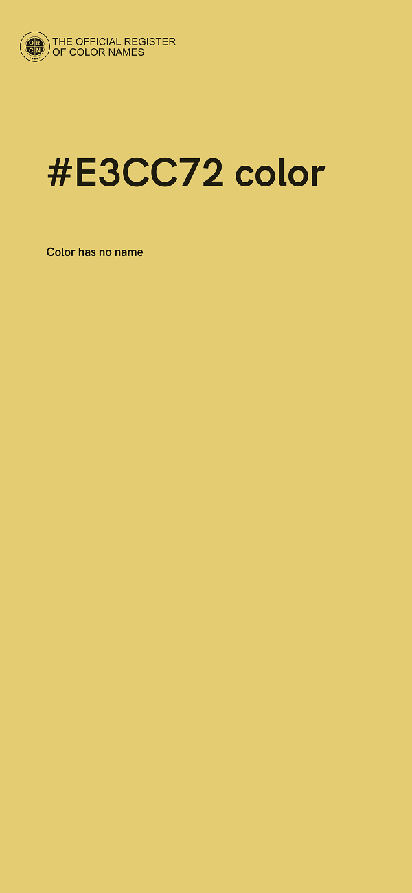 #E3CC72 color image