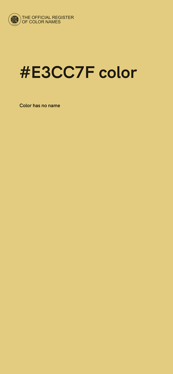 #E3CC7F color image