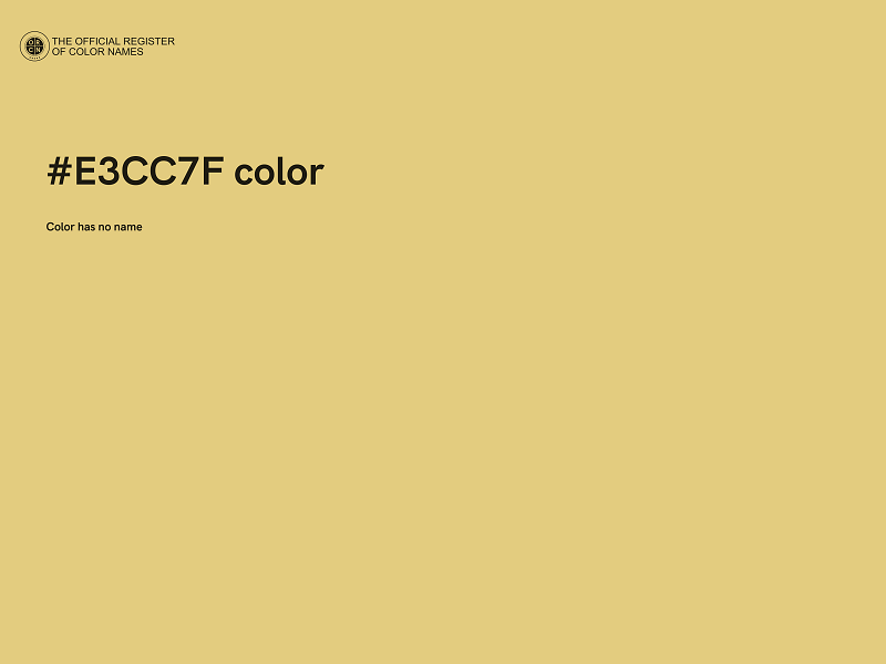 #E3CC7F color image
