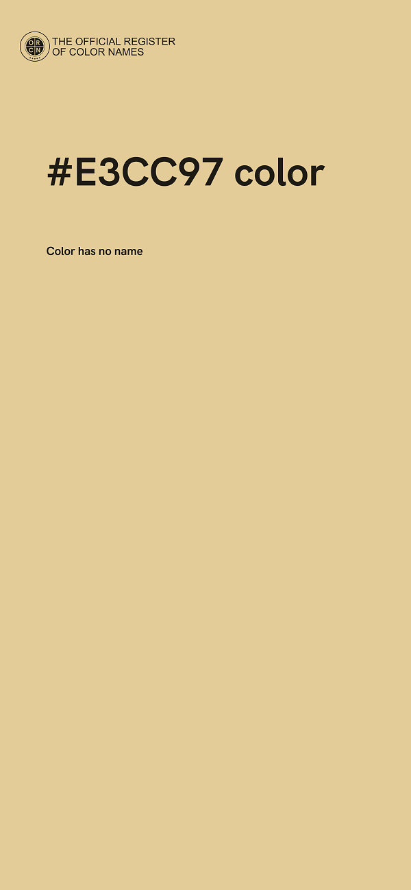 #E3CC97 color image