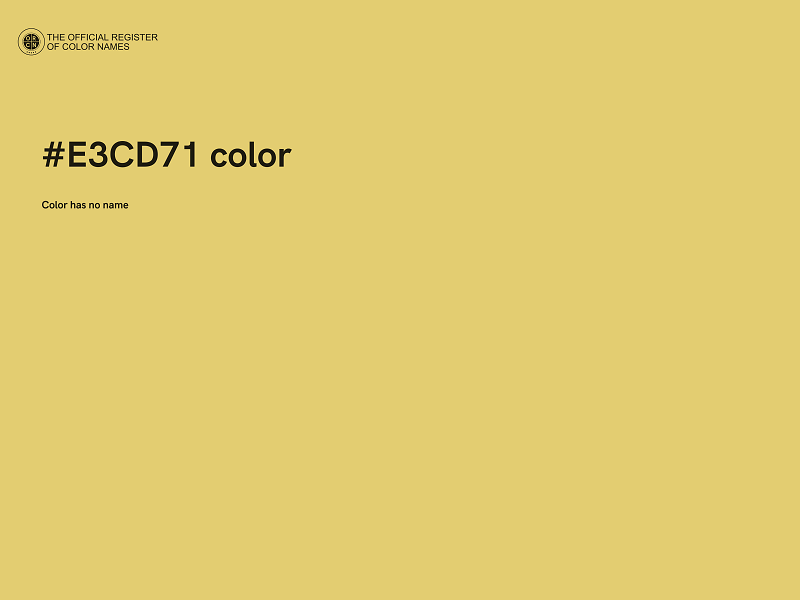 #E3CD71 color image