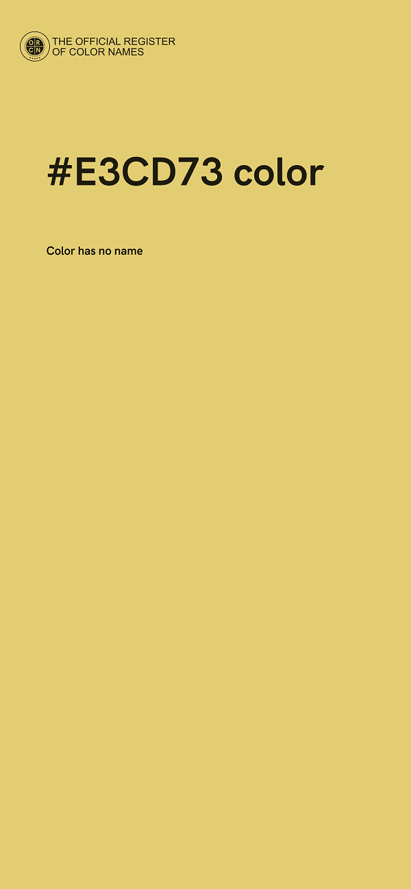 #E3CD73 color image
