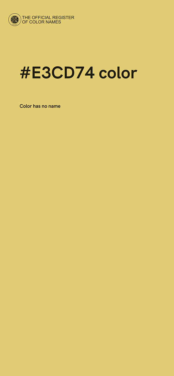 #E3CD74 color image