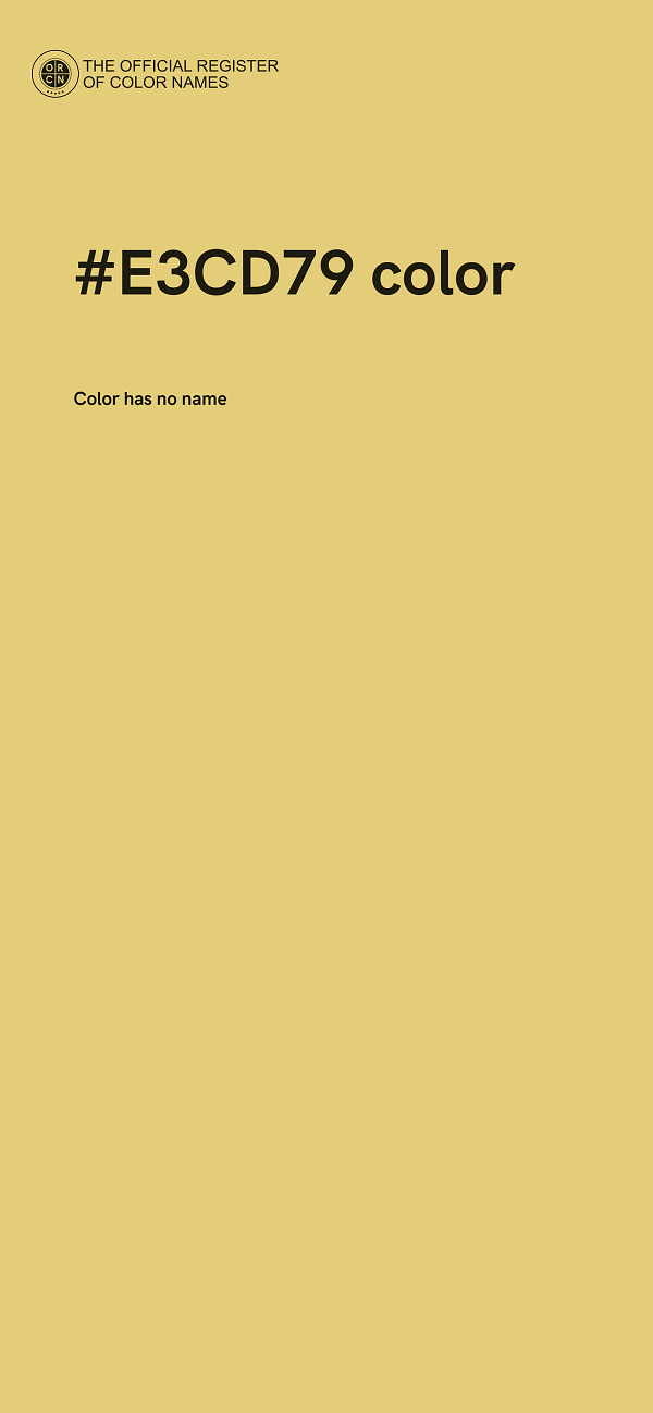 #E3CD79 color image