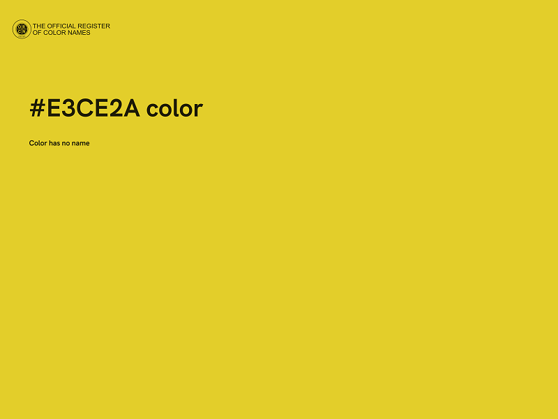 #E3CE2A color image