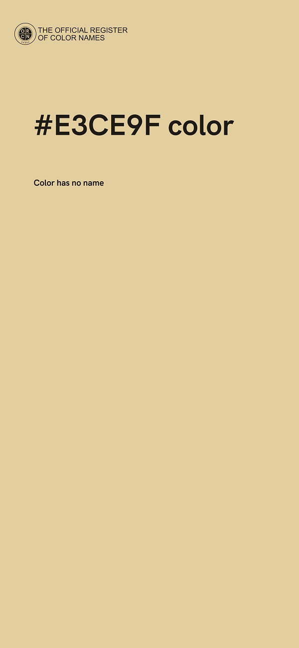 #E3CE9F color image
