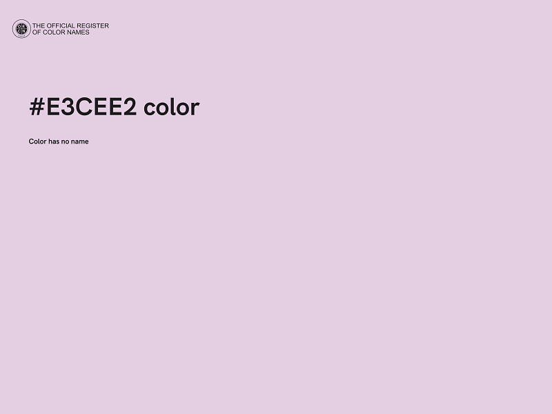 #E3CEE2 color image