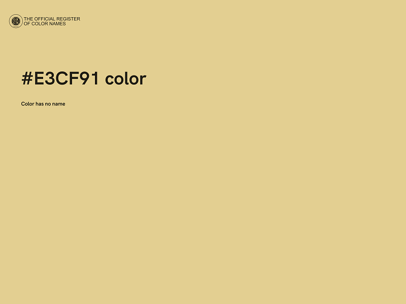 #E3CF91 color image