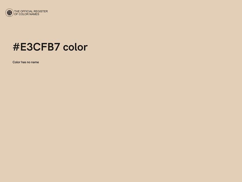 #E3CFB7 color image