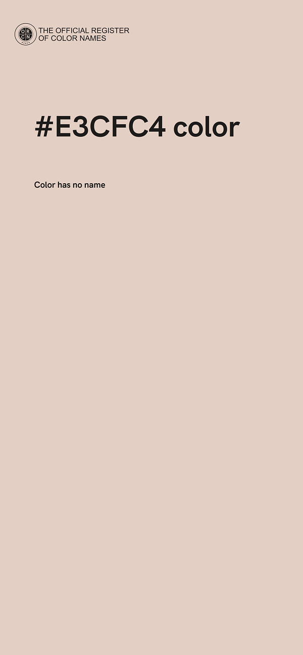 #E3CFC4 color image