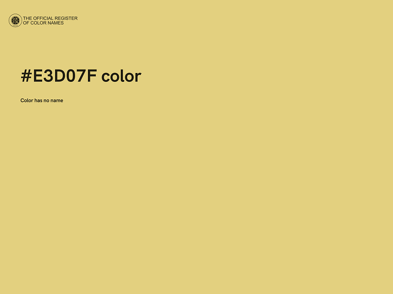 #E3D07F color image