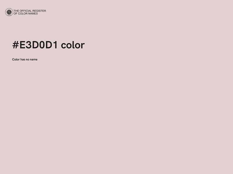 #E3D0D1 color image