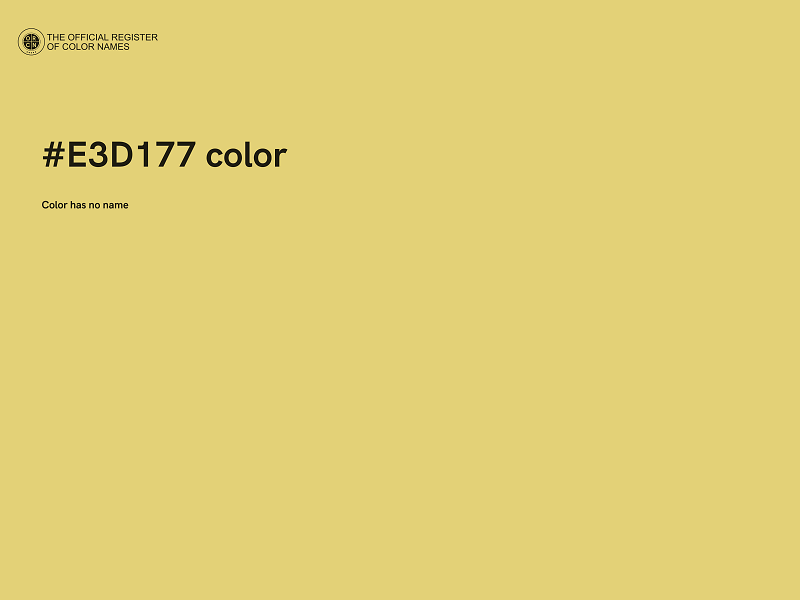 #E3D177 color image