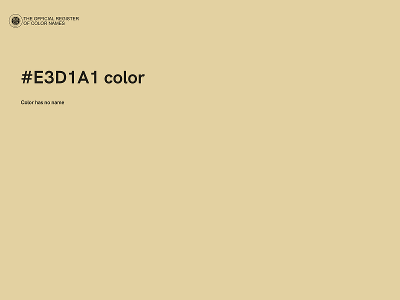 #E3D1A1 color image