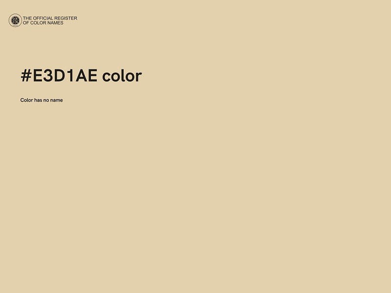 #E3D1AE color image