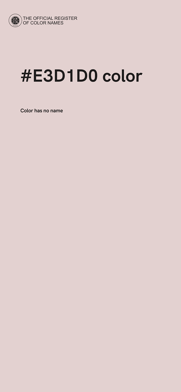 #E3D1D0 color image