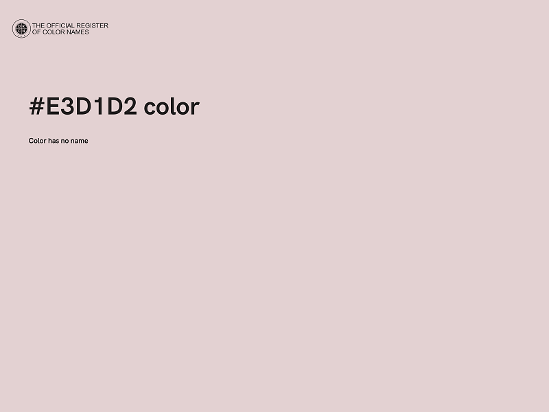 #E3D1D2 color image