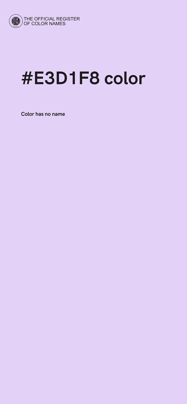 #E3D1F8 color image