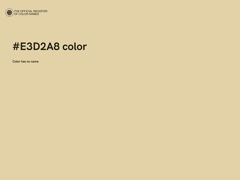 #E3D2A8 color image