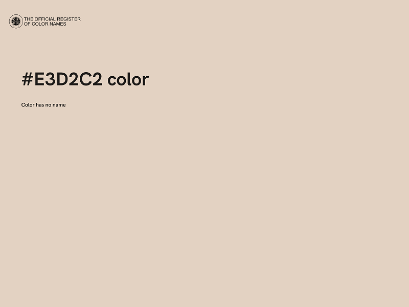 #E3D2C2 color image