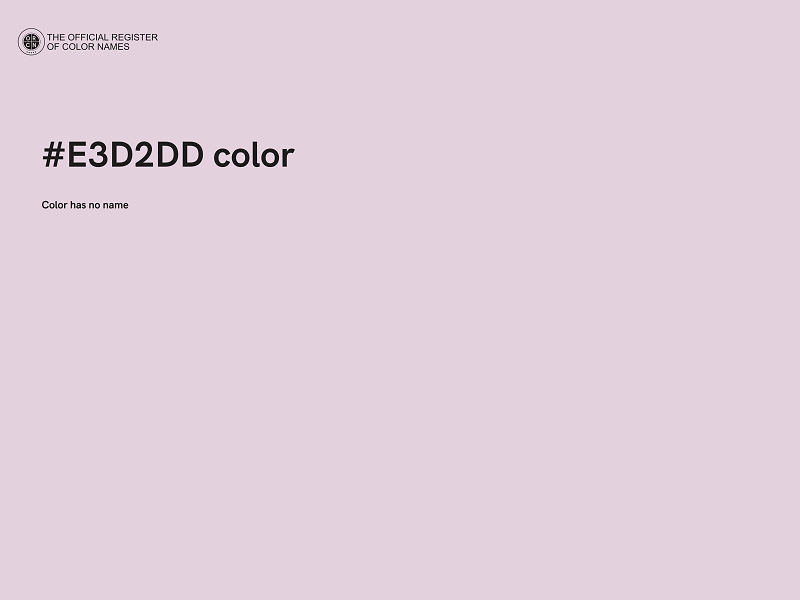 #E3D2DD color image