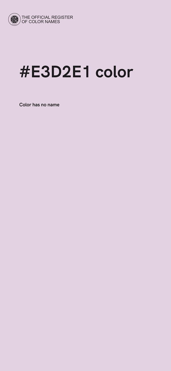 #E3D2E1 color image